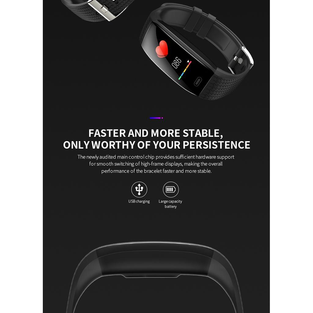 T5 Smart Bracelet Heart Rate Blood pressure Temperature monitor