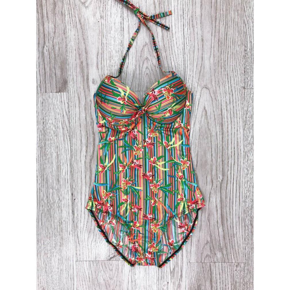 freeship Bikini một mảnh liền mảnh hoa nhỏ mặc đi biển đi bơi ( 100% ảnh chụp thật)