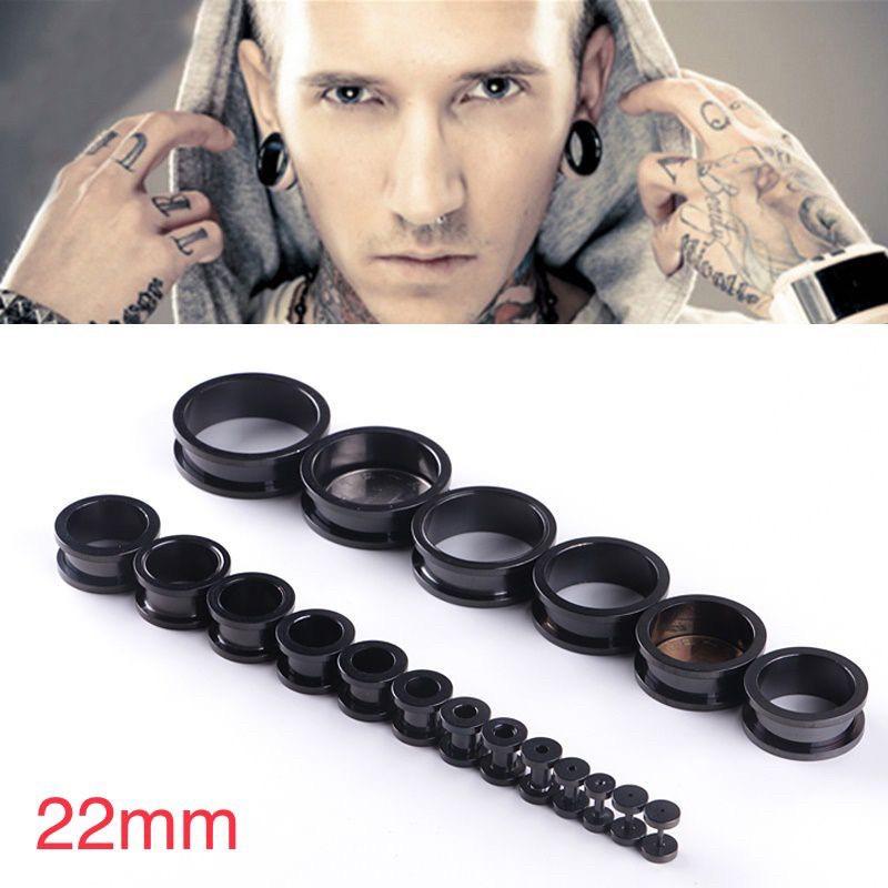 Khuyên tai 22mm mầu đen