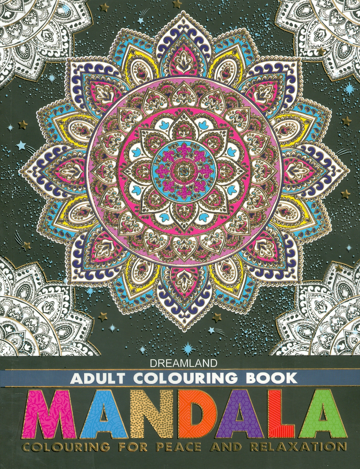 Mandala - Adult Colouring Book (Sách tô màu dành cho người lớn: Họa Tiết Và Hoa Văn)