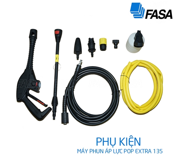 Máy Phun Rửa Áp Lực Cao Gia Đình FASA Pop Extra 135 - Hàng Chính Hãng