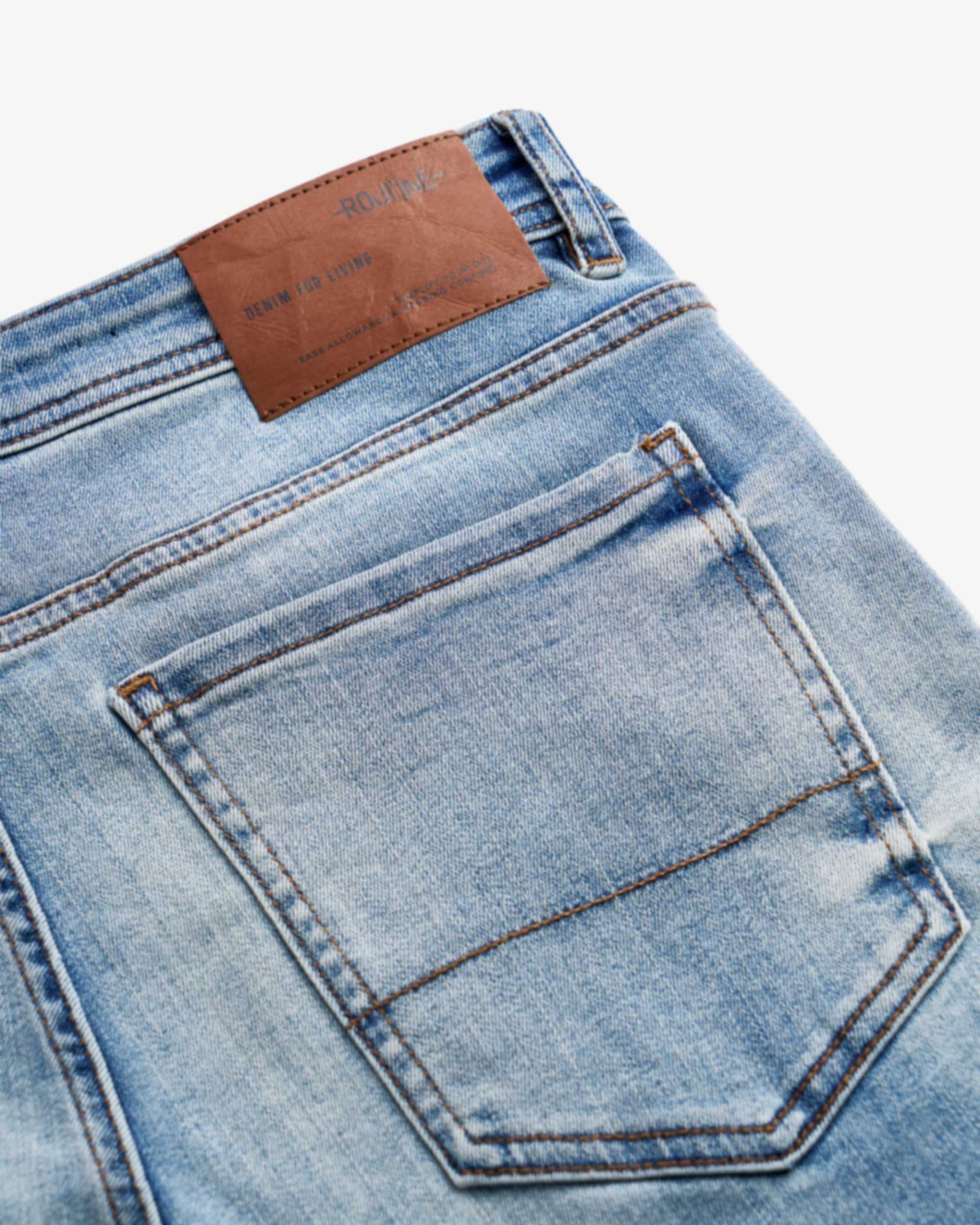 Quần jeans nam ROUTINE Premium công nghệ Hakuu - Poly làm mát. From Slim - 10S24DPA009P | LASTORE MENSWEAR