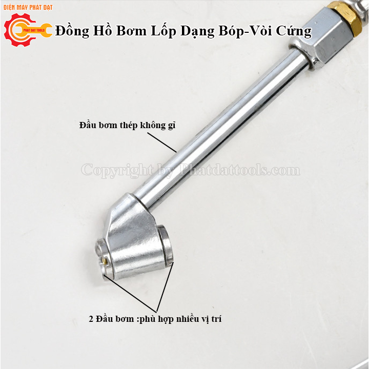 Đồng Hồ Bơm Lốp Dạng Bóp