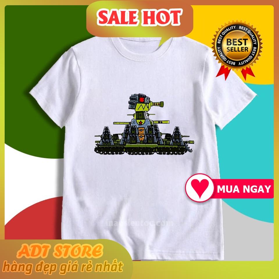 BST Mẫu áo thun in hình xe tăng KB-44 Minecraft đẹp - hoạt hình đại chiến xe tang - món quà ý nghĩa cho bé