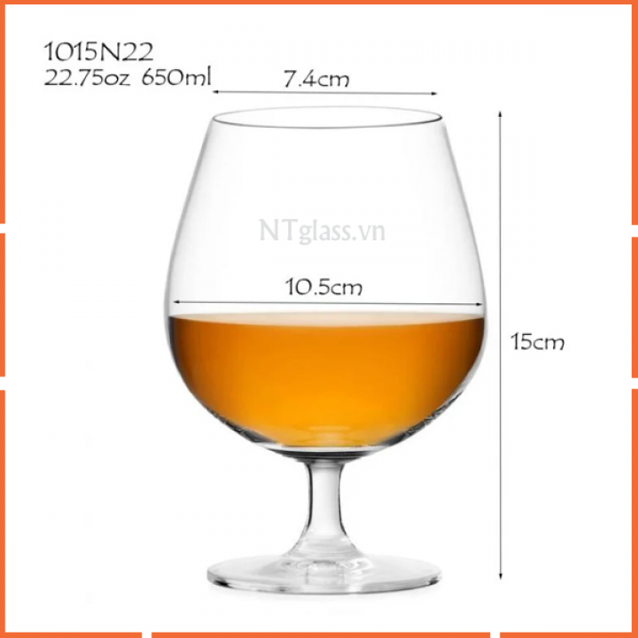 Ly uống rượu mạnh 650ml 1015N22 Ocean