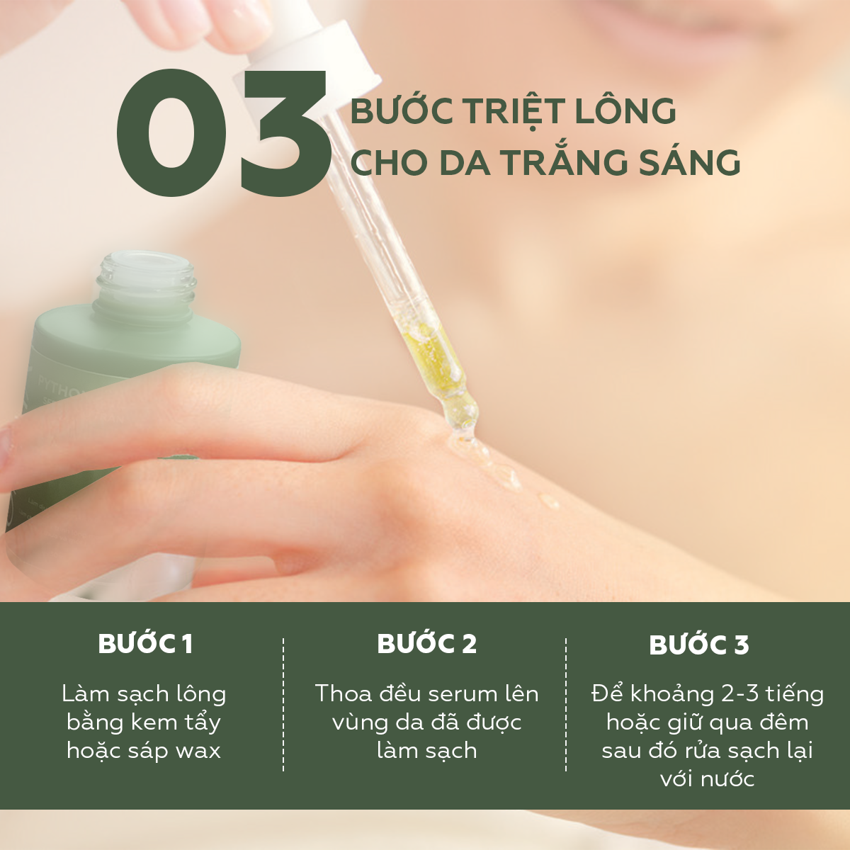 Mỡ trăn triệt lông U Minh Hạ nguyên chất (10/30ml) UMIHA dùng cho vùng Chân, Tay, Nách, Bikini, Body tại nhà hiệu quả an toàn tiết kiệm