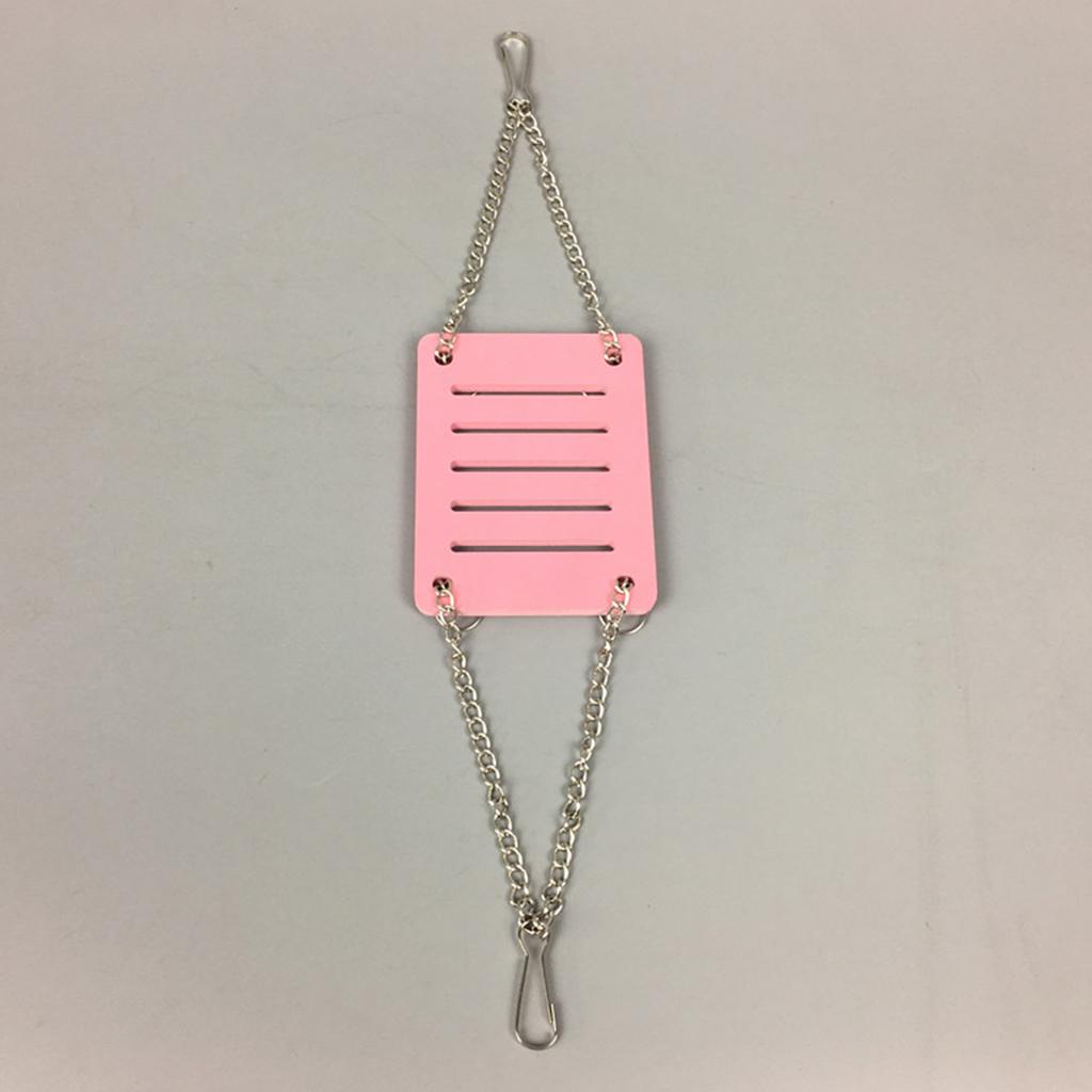Pet Wood Molar Toy - Chain Swing Hamster Squirrel Wood Hanging Cage