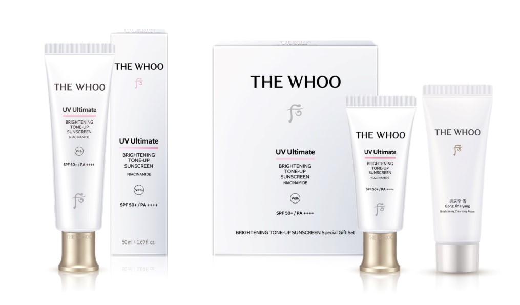 [Mẫu mới] Sữa chống nắng nâng tông The Whoo UV ULT TONE-UP SUN SPECIAL SET
