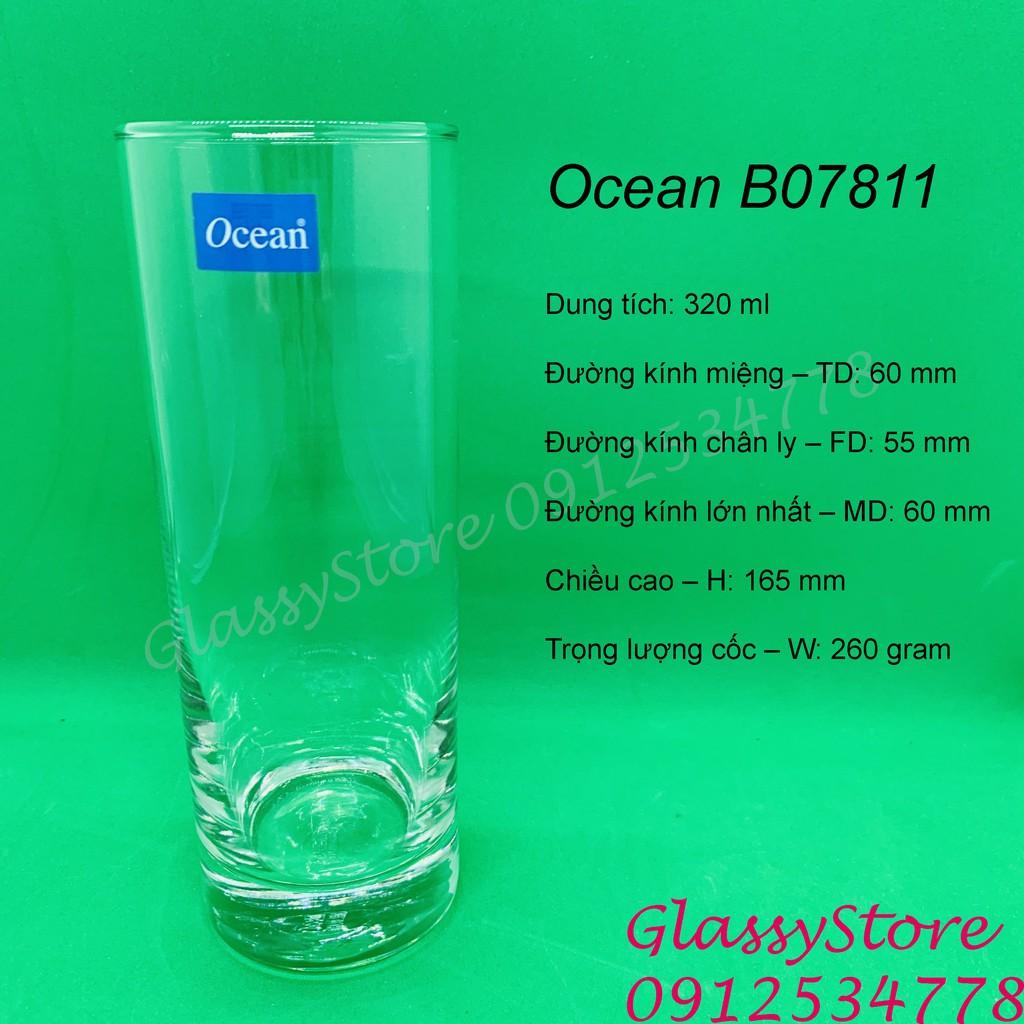 Ly (cốc) thủy tinh Ocean New York – B07811 – 320ml (Hàng nhập khẩu Thái Lan chính hãng) (1 cái)