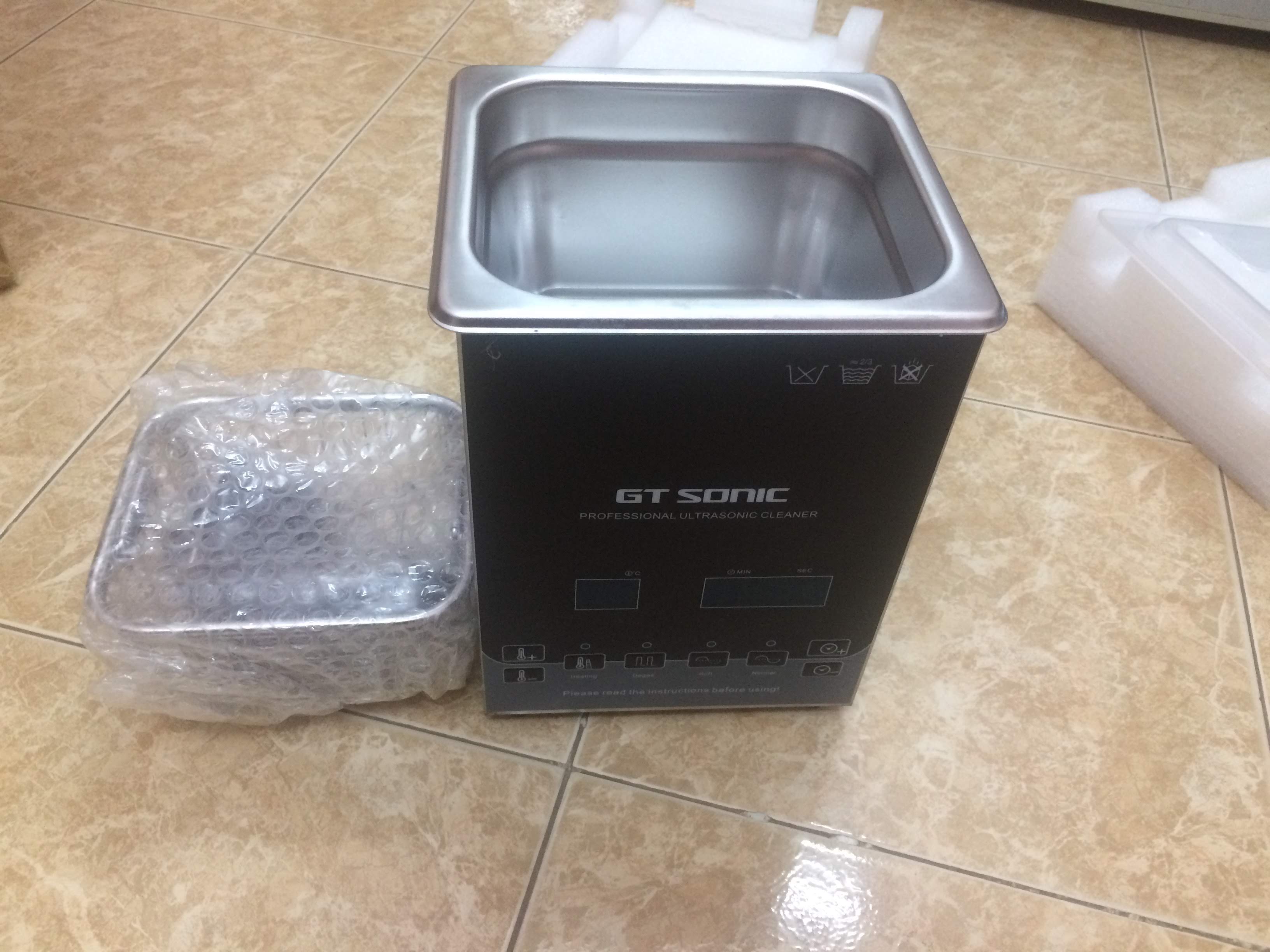Bể rửa dùng sóng siêu âm GTsonic-D2, 2 lít làm sạch mọi vất bẩn trên bề mặt sản phẩm - Hàng chính hãng