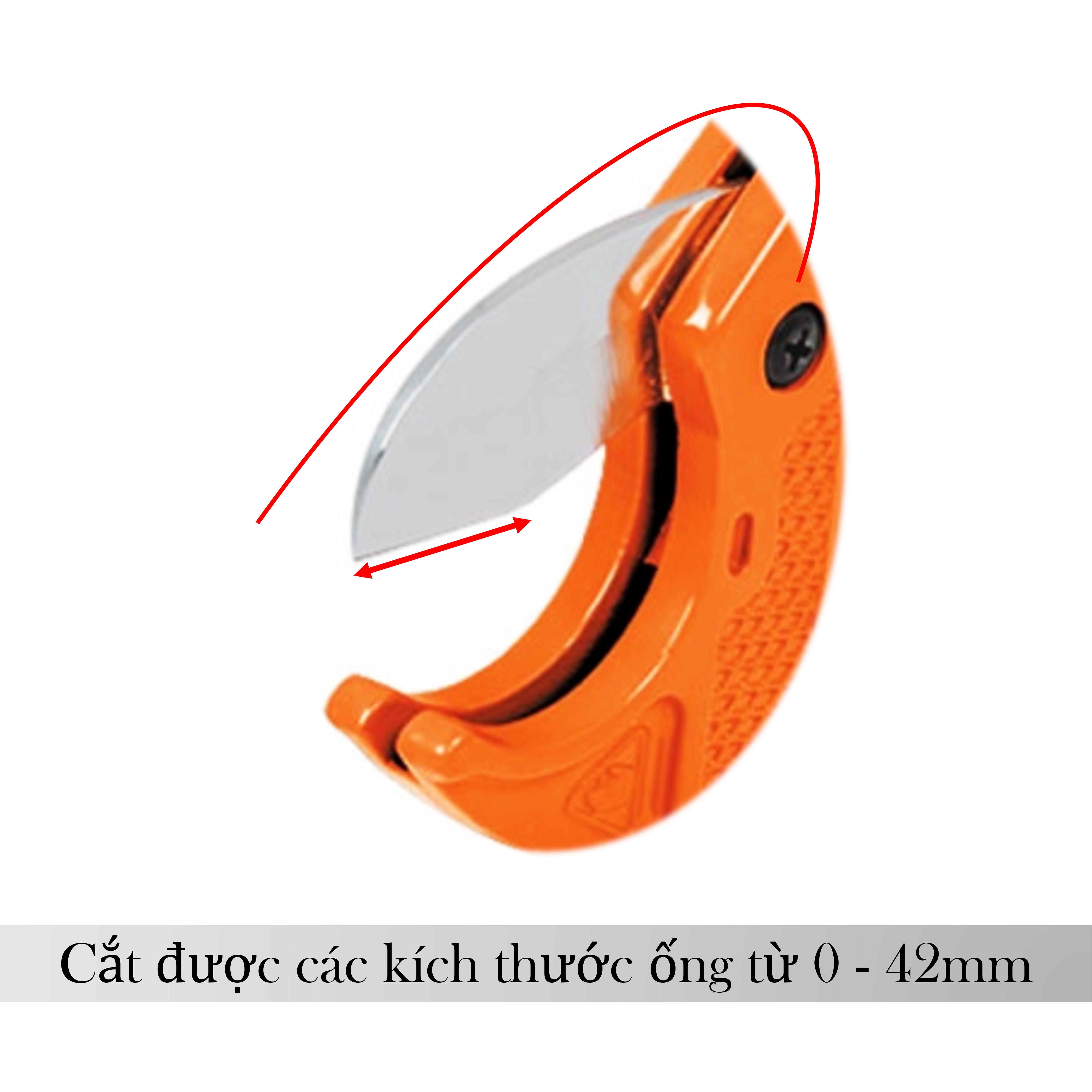 Dao cắt ống nhựa - Cắt được các loại ống nhưa mềm cứng khác nhau - Cắt kích thước ống tối đa 42mm - Cắt nhựa PVC - Nhựa PE - Plastic - Cầm chắc tay - Mẫu mã đẹp