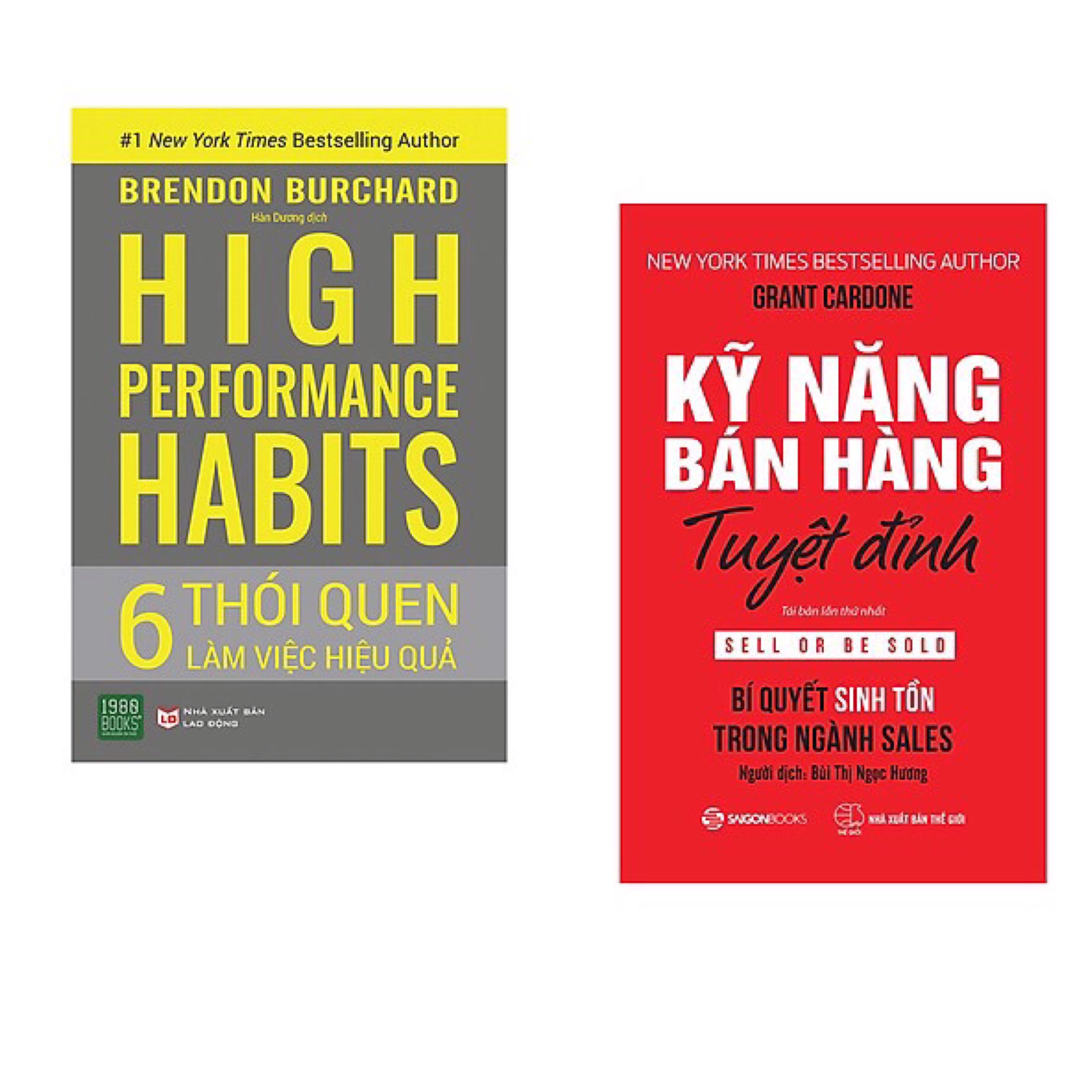 Combo 2 cuốn : High Performance Habits: 6 Thói Quen Làm Việc + Kỹ Năng Bán Hàng Tuyệt Đỉnh
