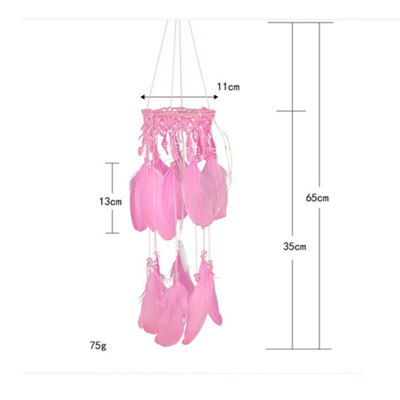 Lưới bắt giấc mơ Dreamcatcher đính lông vũ nhiều màu