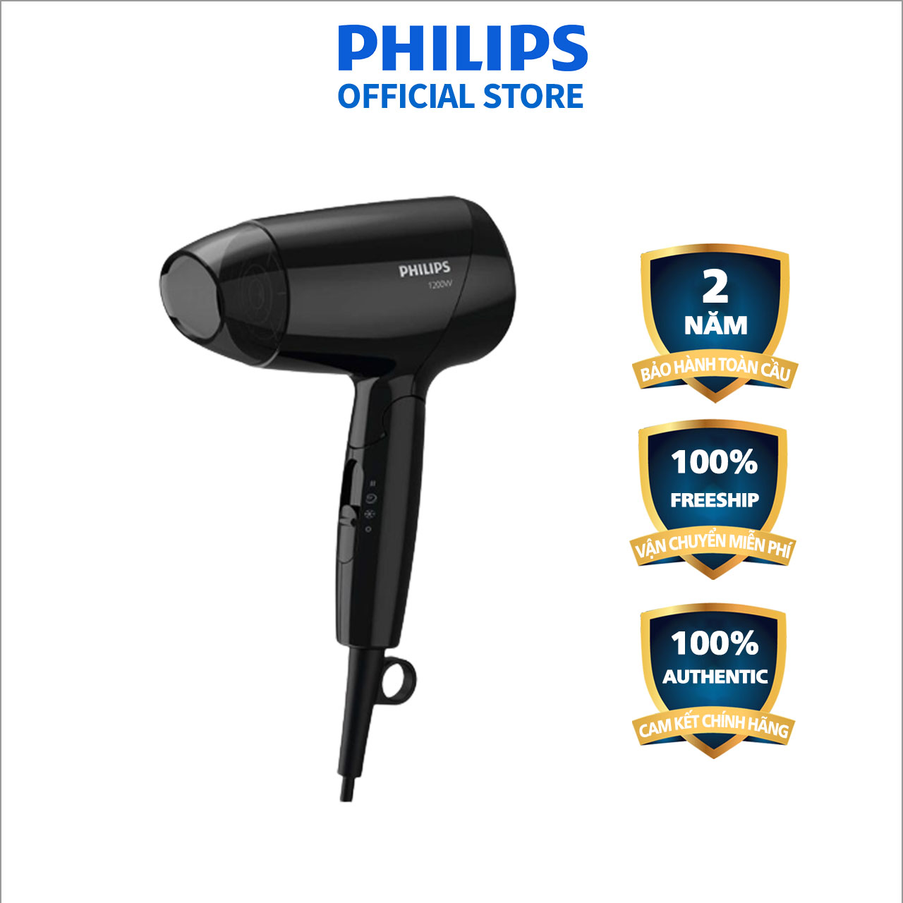 Máy Sấy Tóc Philips Bhc01010 - Dễ Dàng Chăm Sóc Tóc - An Toàn