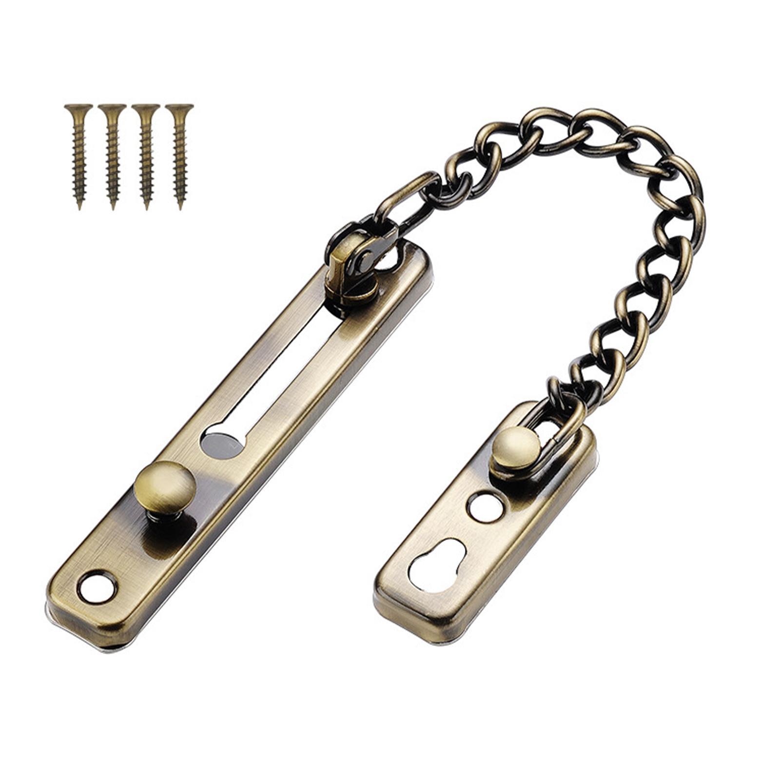 Stainless Door Chain Lock Home Bedroom Hotel Family Chain for Door