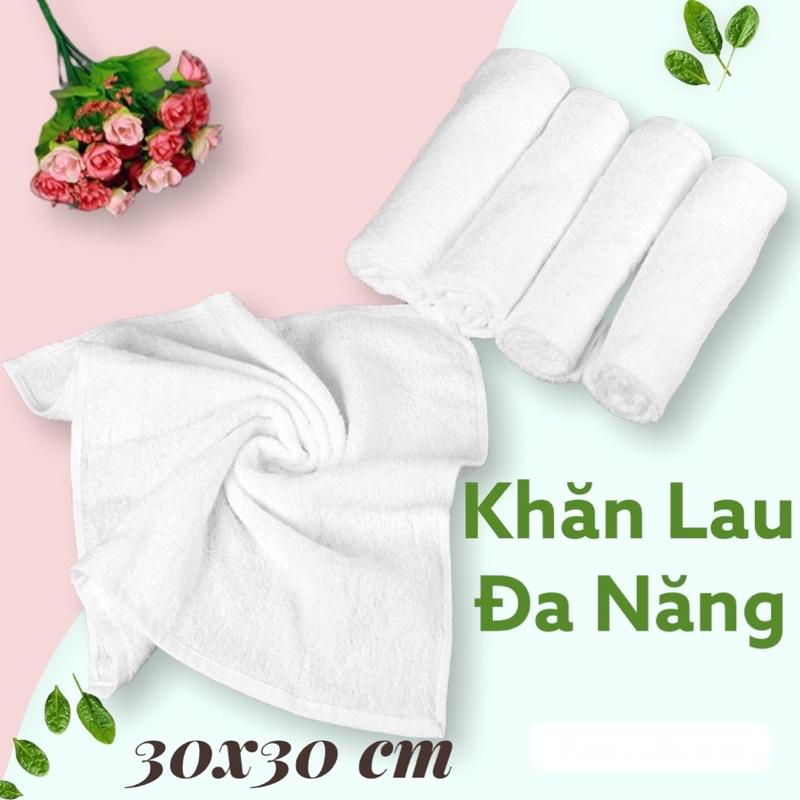 KHĂN LAU ĐA NĂNG 30x30CM SIÊU THẤM - CHẤT LIỆU COTTON - LAU XE- NHÀ BẾP- QUÁN ĂN