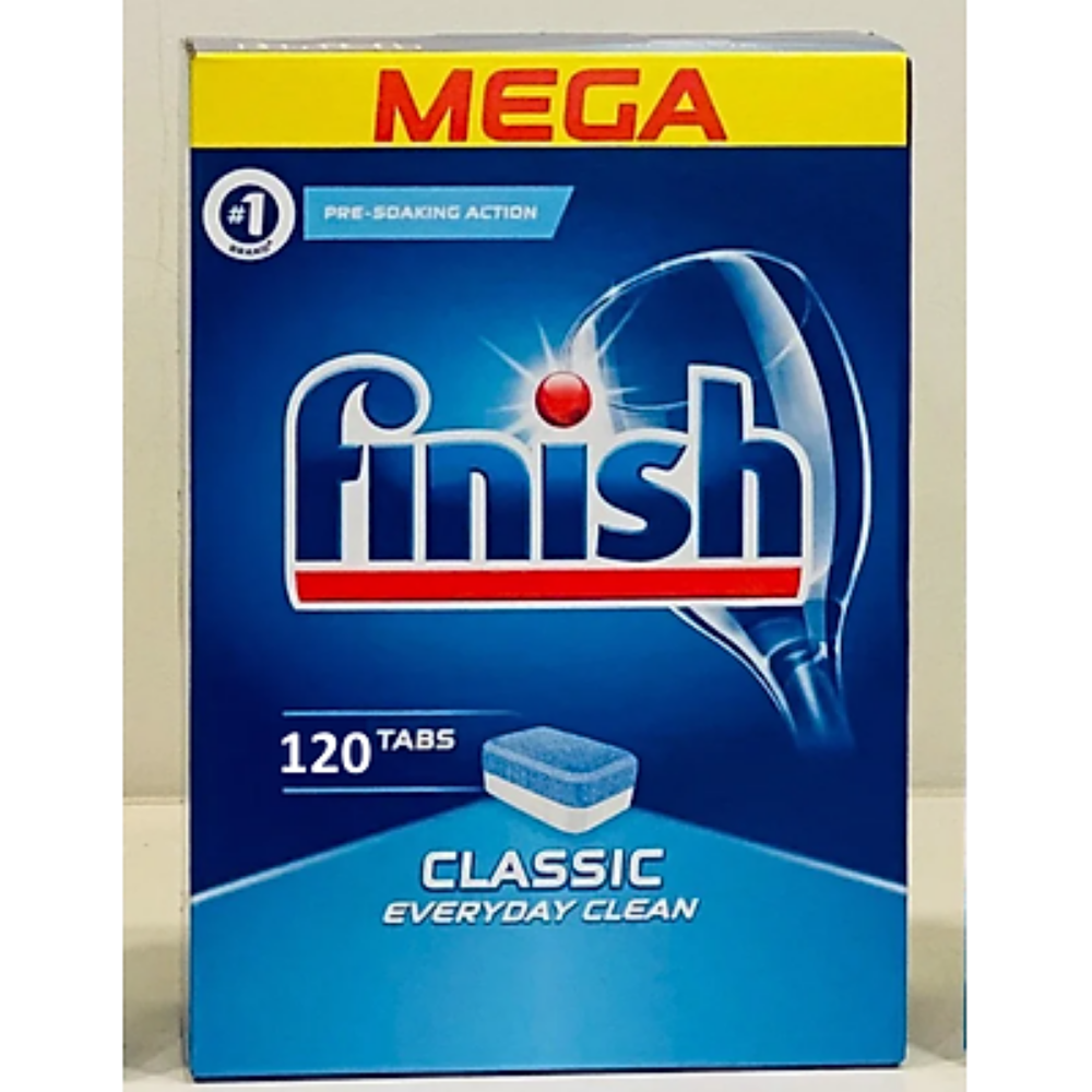 Hình ảnh Hộp 120 viên rửa chén Finish Classic Dishwasher Tablets QT09444