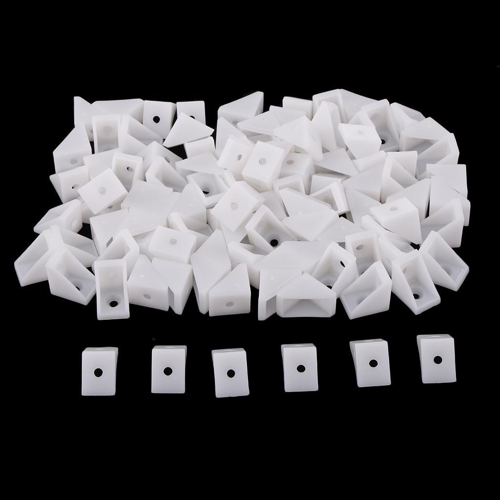 100x Shelf Support Corner  Angle Bracket 90 Degree  Corner