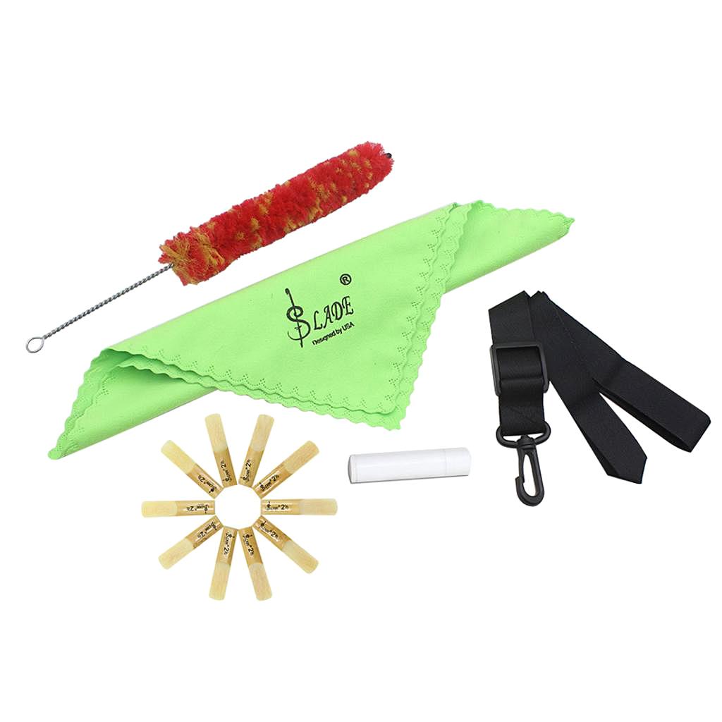 Sunnimix 5 Trong 1 Clarinet Phụ Kiện Bộ Lau Sậy Tai + Nút Chai Dầu Mỡ Vệ Sinh + Tặng Bàn Chải