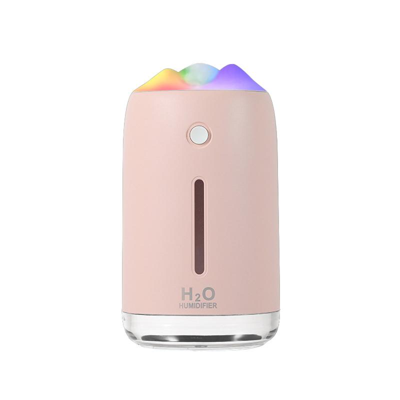 Máy Khuếch Tán Lọc Không Khí Không Dây Máy Phun Sương Tạo Độ Ẩm Sạc Usb Mini Di Động Cho Nhà Phòng Ngủ Dung Tích 310Ml Với Đèn Ban Đêm Máy Phun Sương Tạo Độ Ẩm