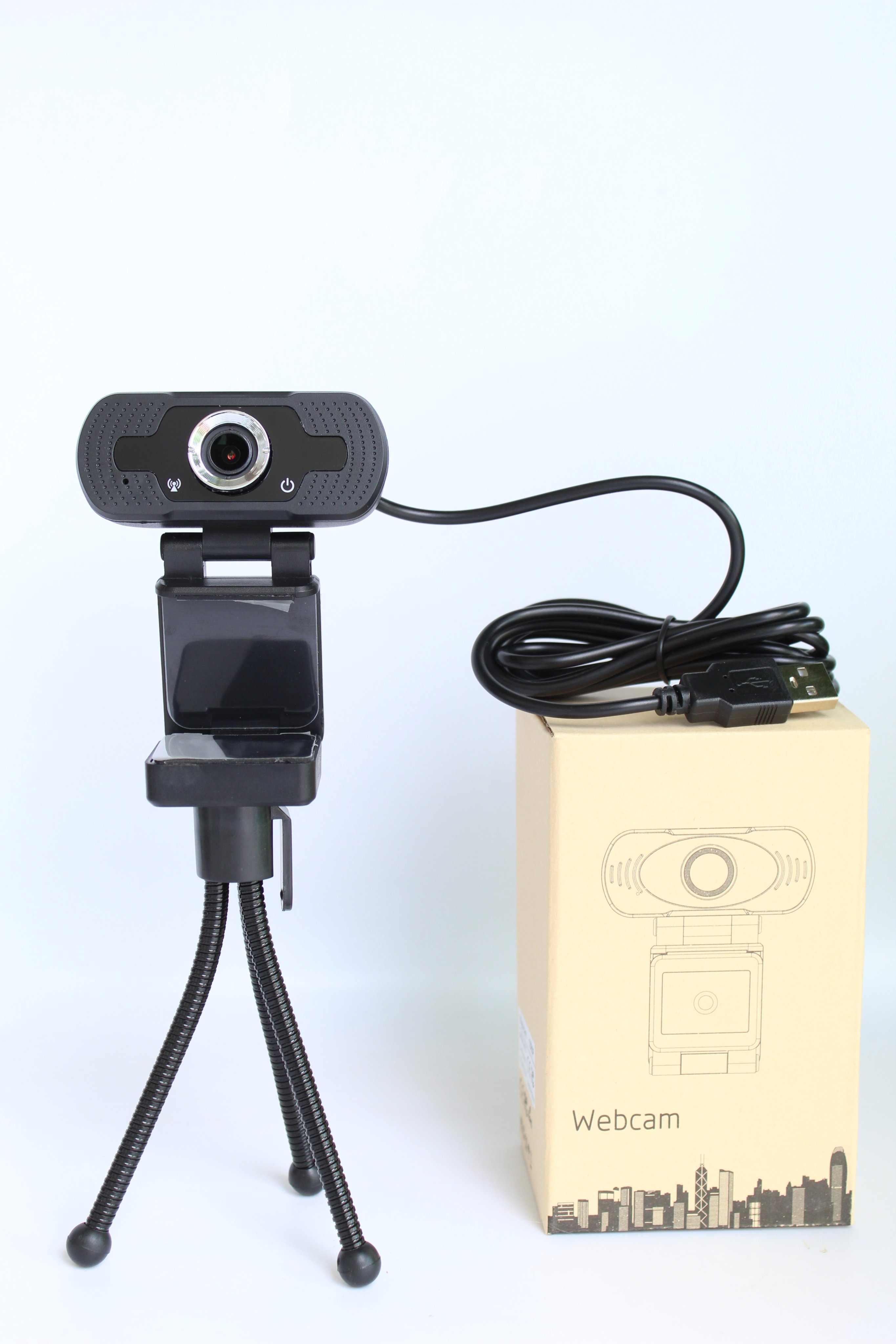 Camera Webcam W8S Full HD 1080P - Có Micro, Cổng Kết Nối USB Không Cần Cài Driver