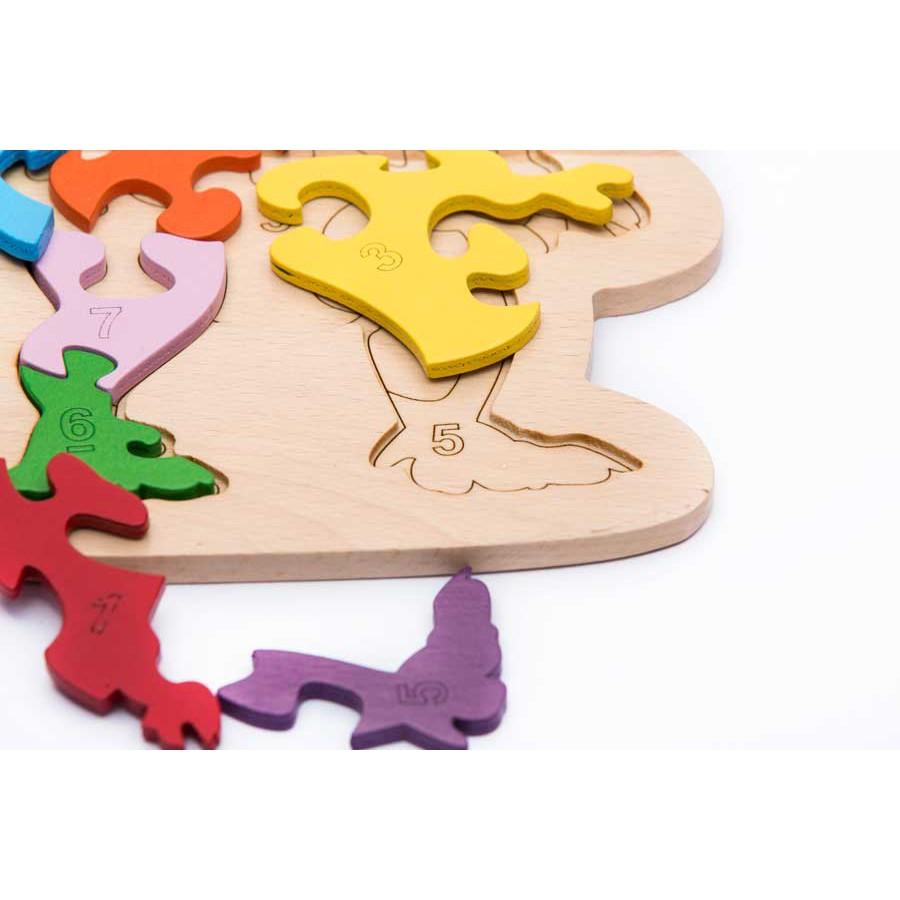 Đồ chơi gỗ tranh ghép Puzzle Khủng long bạo chúa T -rex