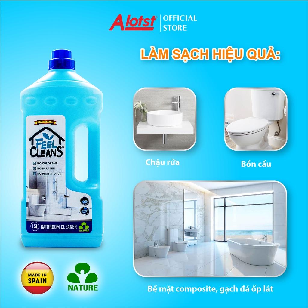 Nước lau phòng tắm FeelCleans 1.5 Lít made in Spain GIAO NHANH 1H