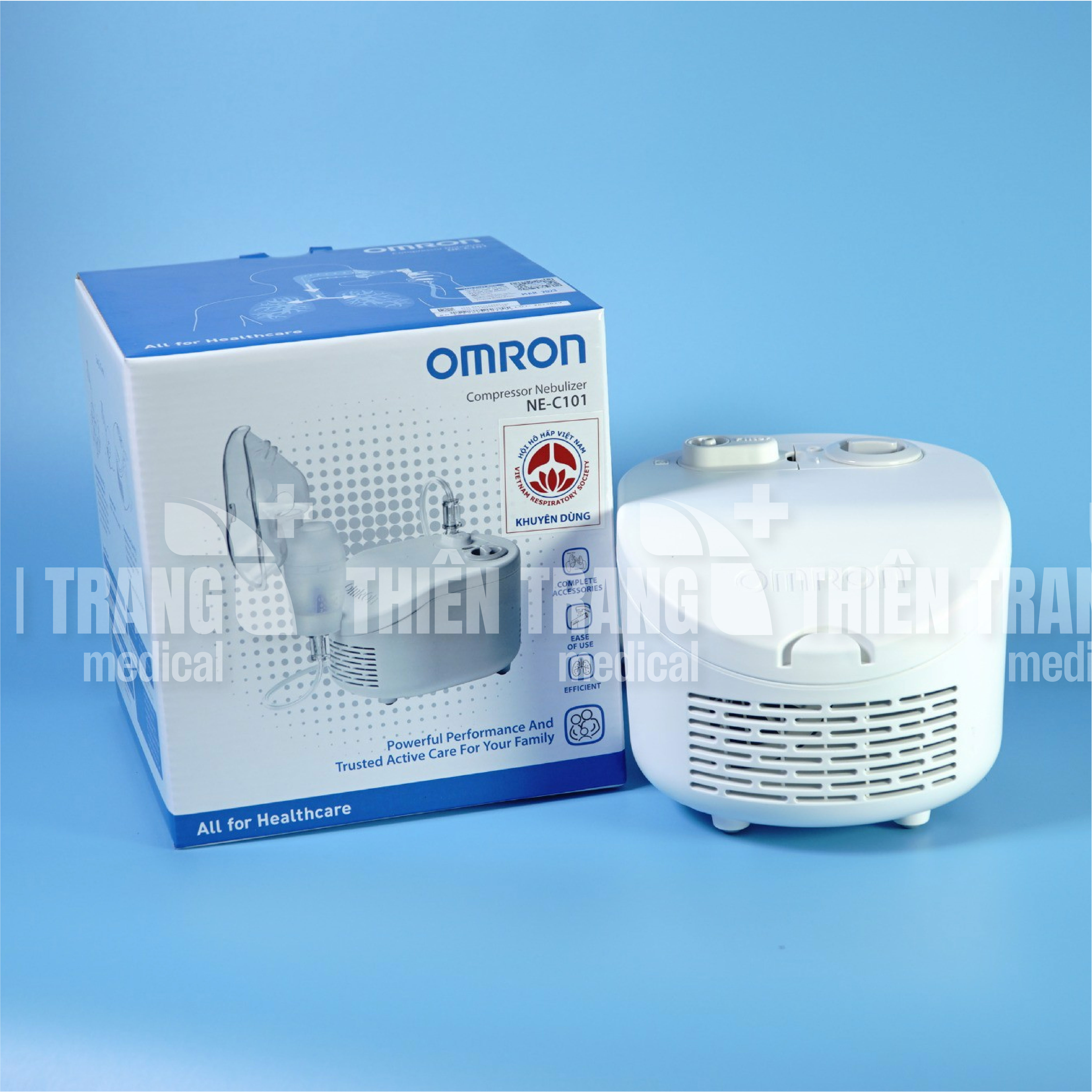 MÁY XÔNG KHÍ RUNG, MŨI HỌNG OMRON NE-C101 Thiên Trang Medical