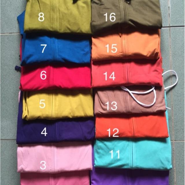 Áo khoác thun lạnh có mũ - màu size nhỏ