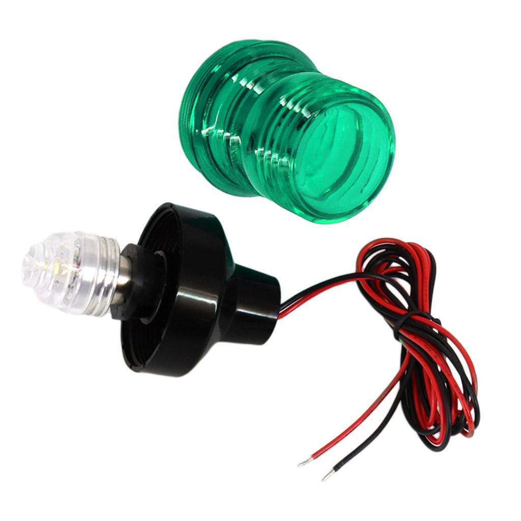Waterproof Boat Yacht LED Navigation 12V/24V Green 360 Warning Signal Light