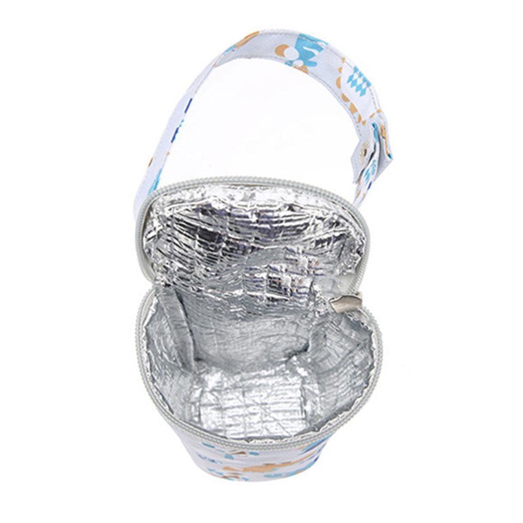 2 x Portable Insulated Baby Bottle Bag Reusable for Daycare Travel Carrier
