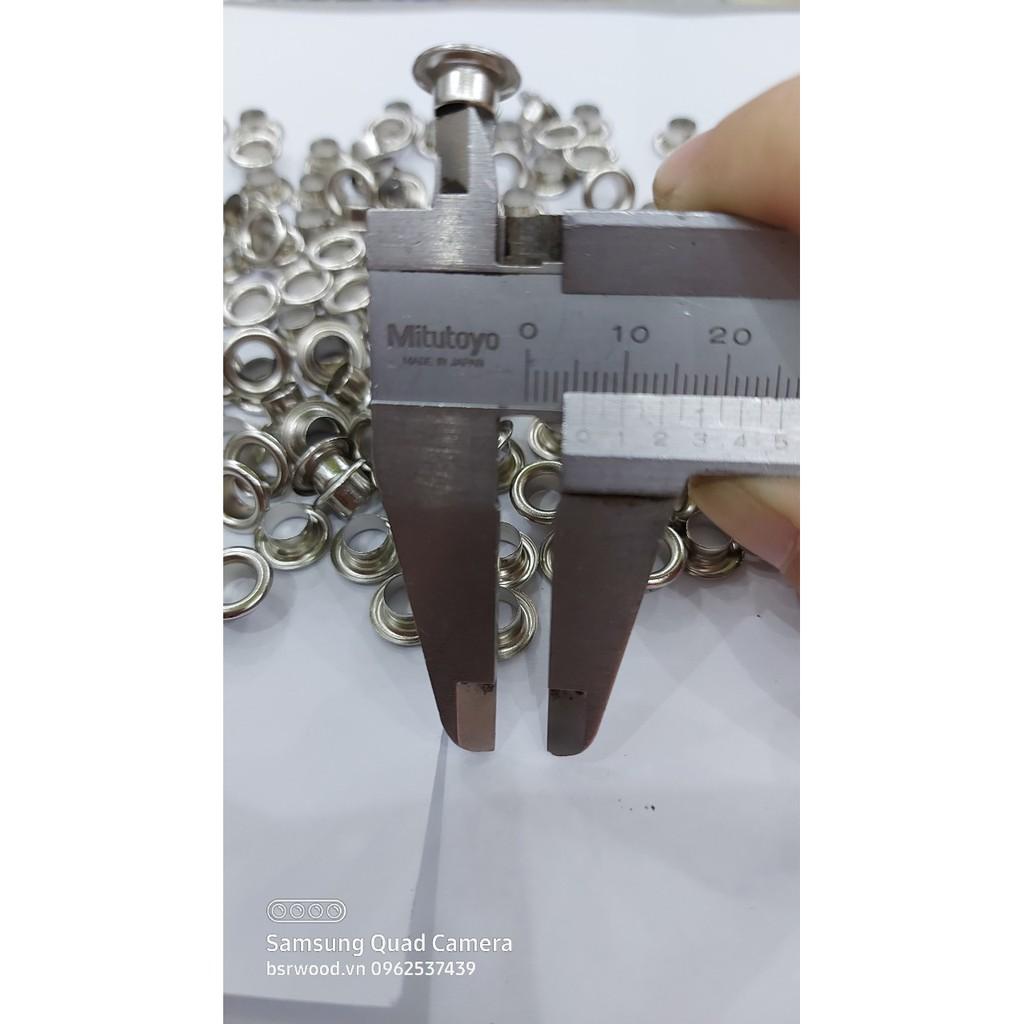 Khoen ore 6mm Khoen mắt cáo 6 ly Bằng Thau không gỉ Khuy mắt cáo bấm vải Phụ liệu may mặc cao cấp