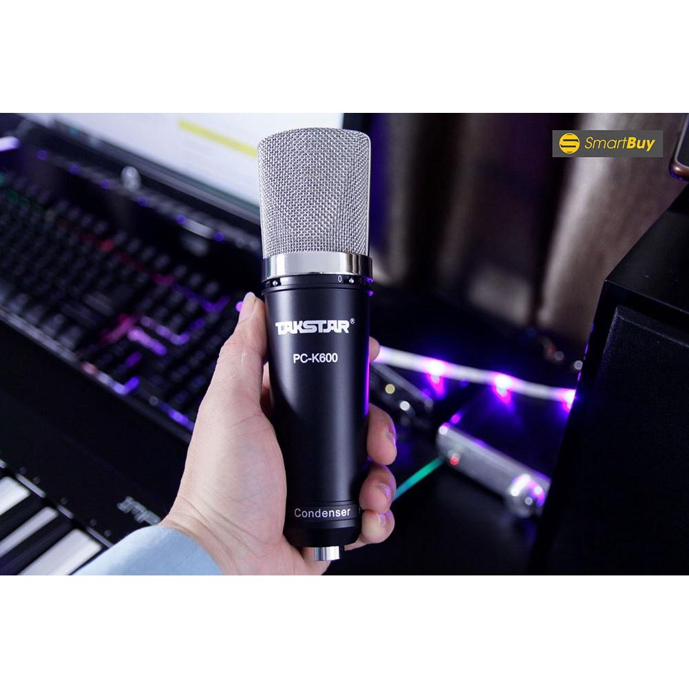 Bộ Mic Hát Livestream Sound Card XOX K10 2020 &amp; Mic Takstar PC K600 . Chất Âm Cực Hay , Âm Thanh Sống Động