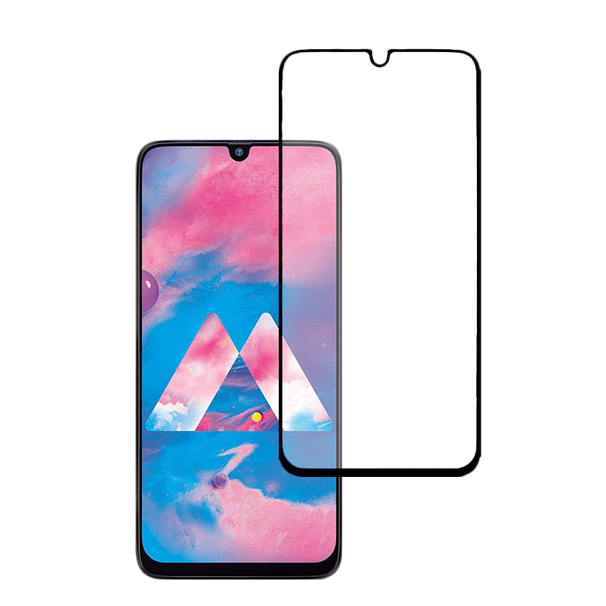 Miếng Dán Kính Cường Lực cho Samsung Galaxy M30 - Full màn hình - Màu Đen - Hàng Chính Hãng