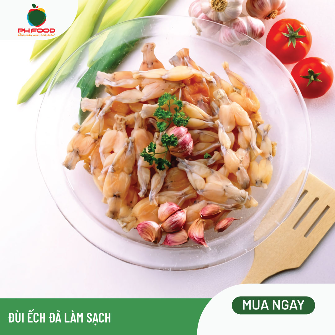 - Đùi Ếch Đã Làm Sạch - 1Kg 2 Khay