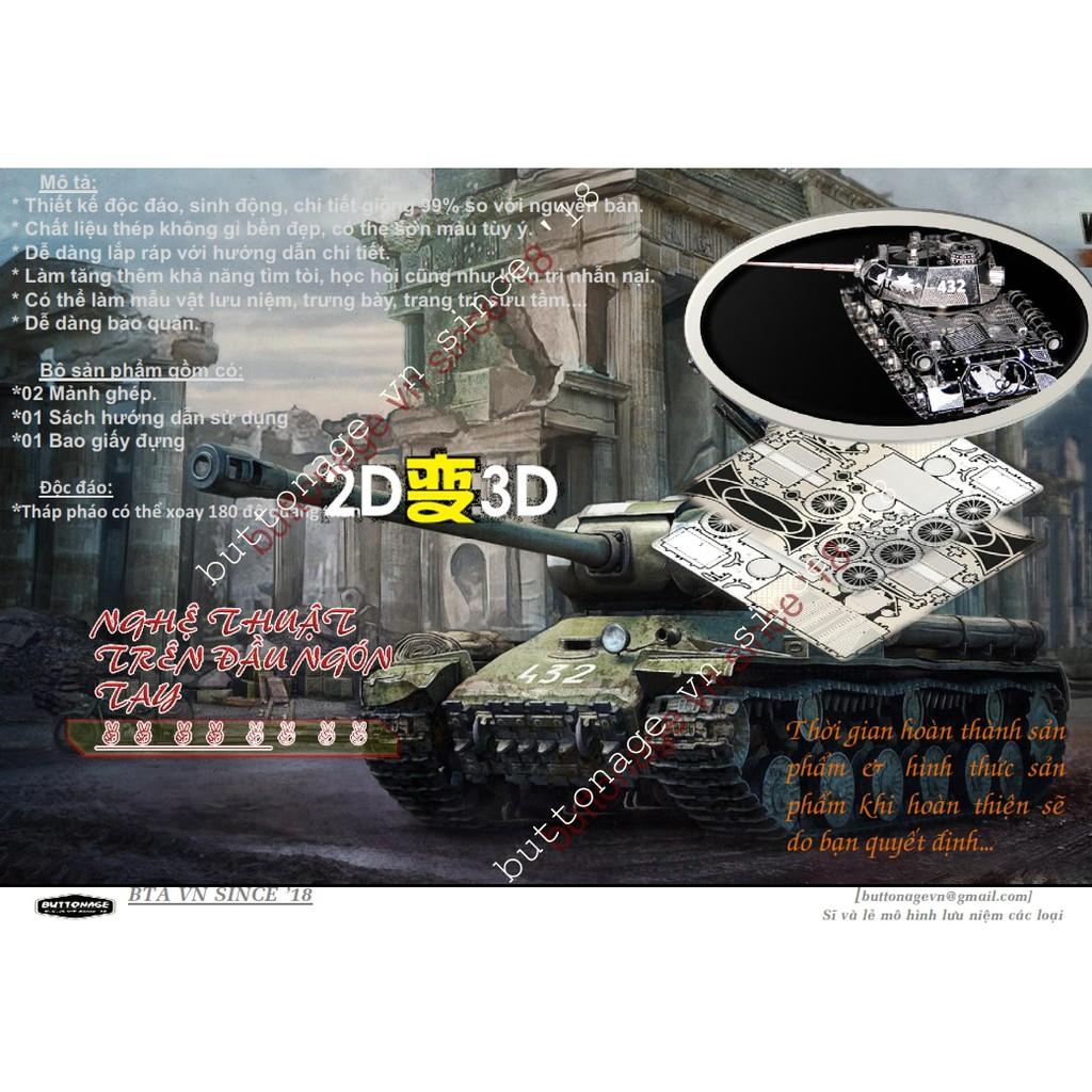 Mô Hình Lắp Ráp 3d Xe Tăng IS-2