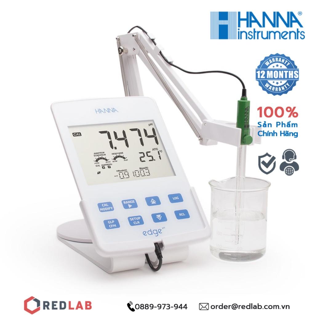 Máy đo pH để bàn cầm tay Máy đo cầm tay để bàn, treo tường tiện lợi Hanna HI2002-02
