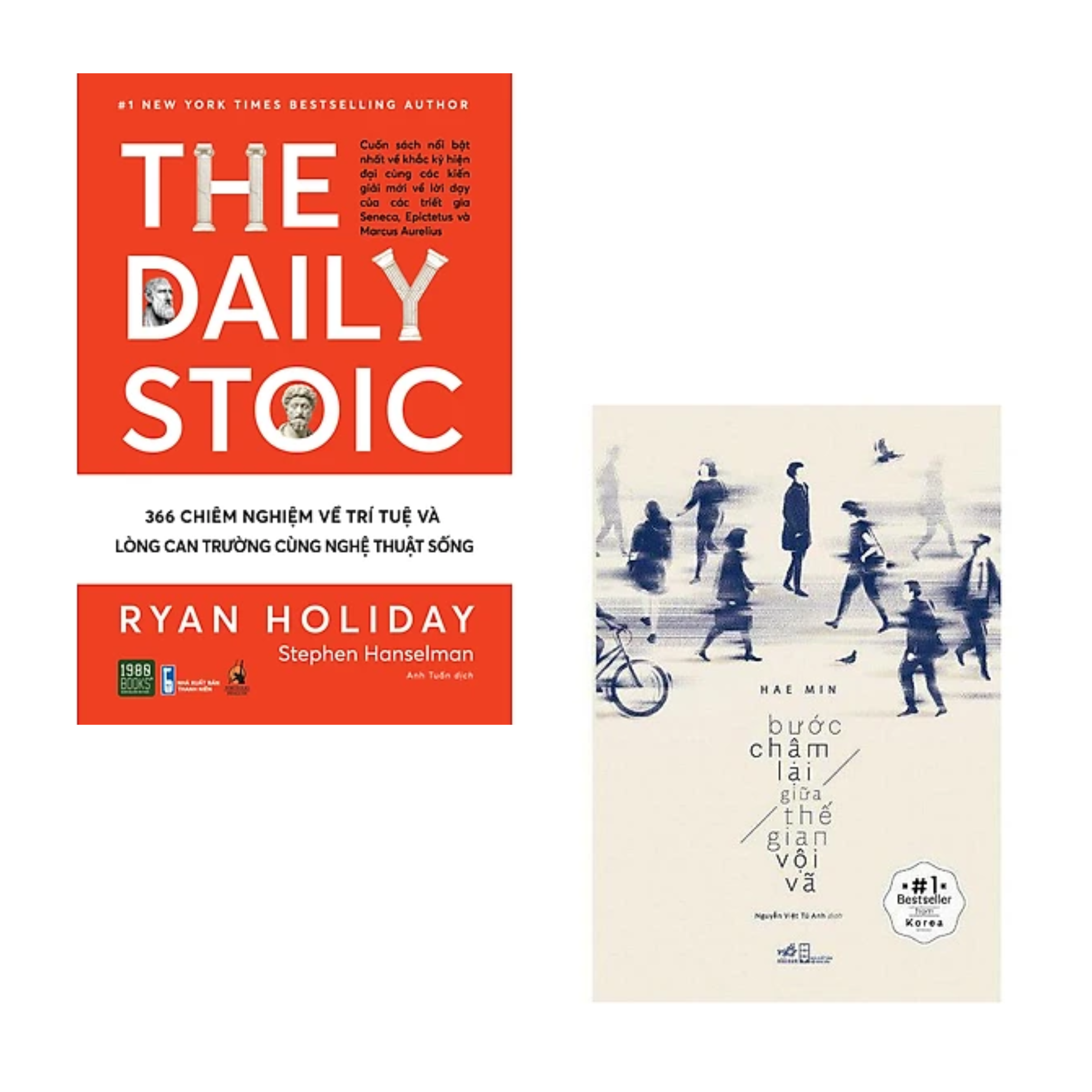 Combo 2 Cuốn Nghệ Thuật Sống: The Daily Stoic + Bước Chậm Lại Giữa Thế Gian Vội Vã