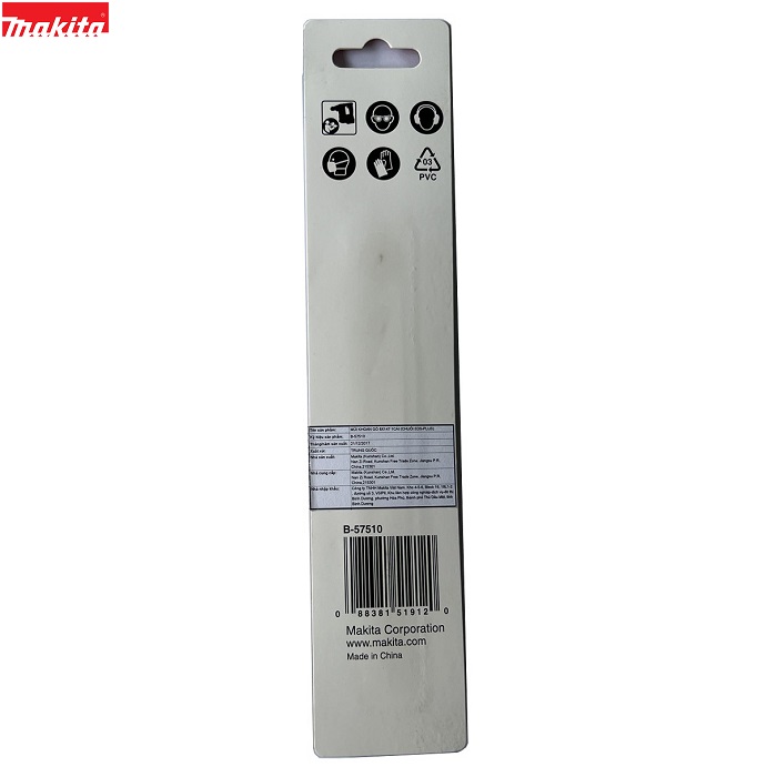 Mũi khoan gỗ đầu đinh nhọn chuôi gài Makita 8mm x 147mm B-57510