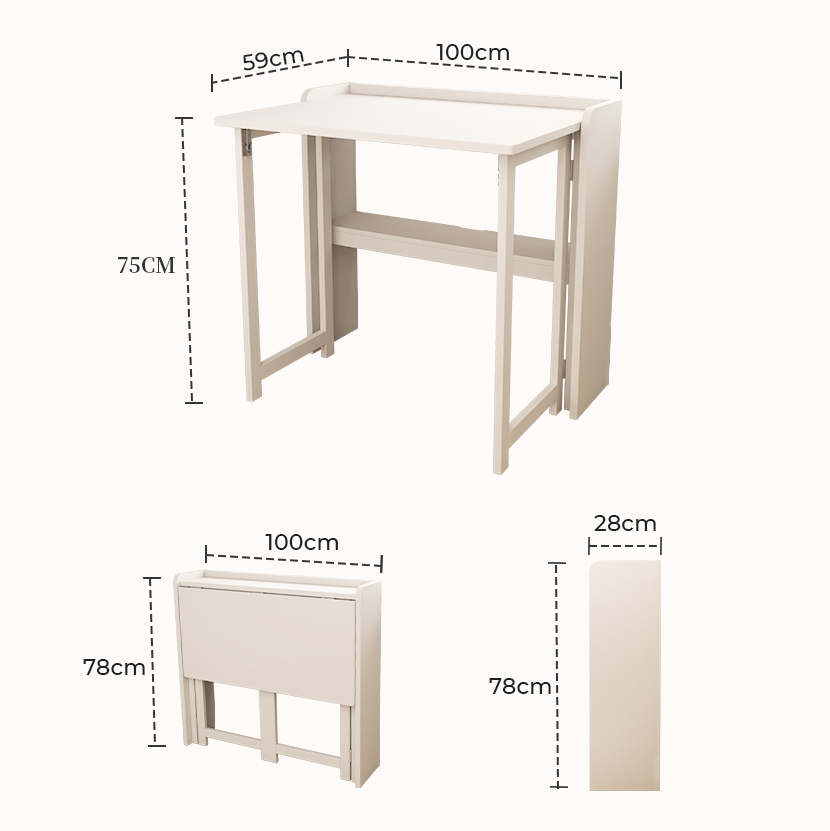 Bàn học gấp gọn thông tinh kiểu nhật tiết kiệm tối đa diện tích thương hiệu IGA - GP309