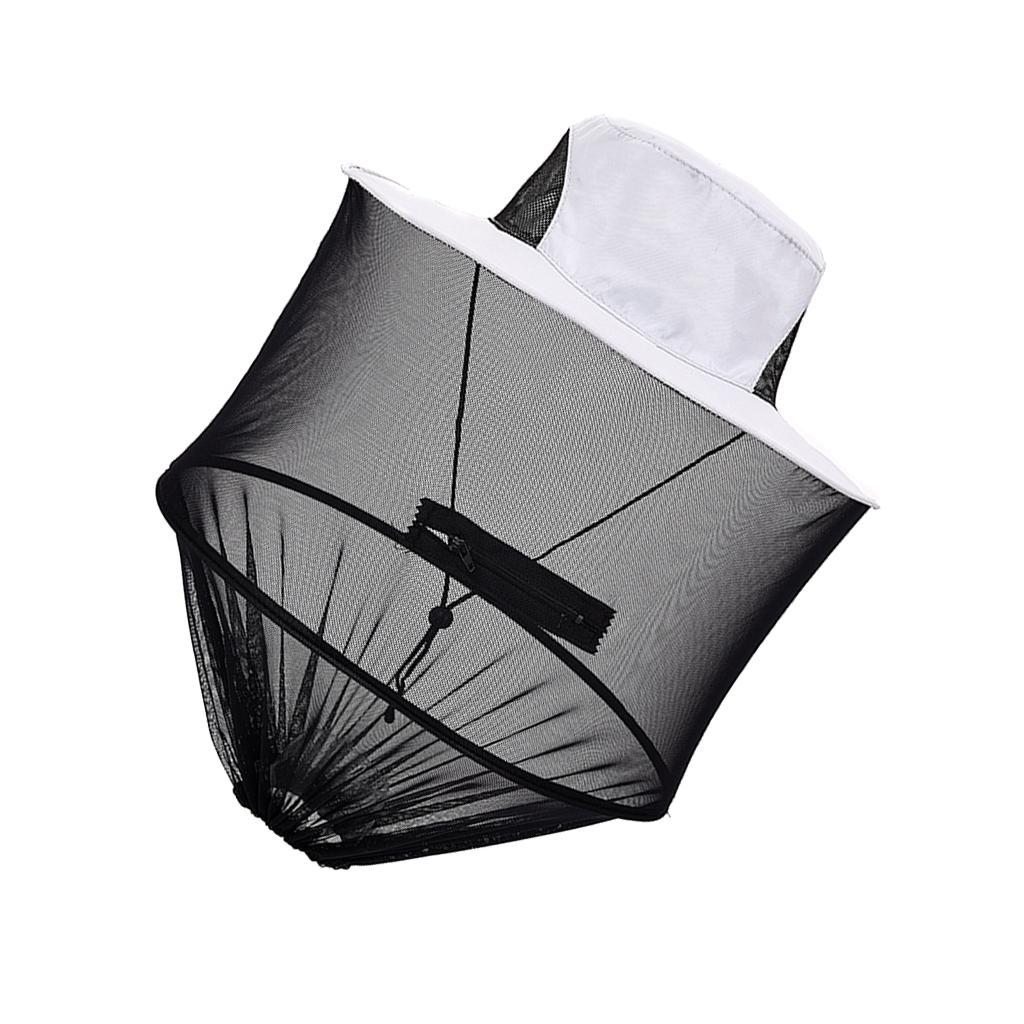 Anti Mosquito Mesh Head Face Protection Fishing Mask Hat Poloere