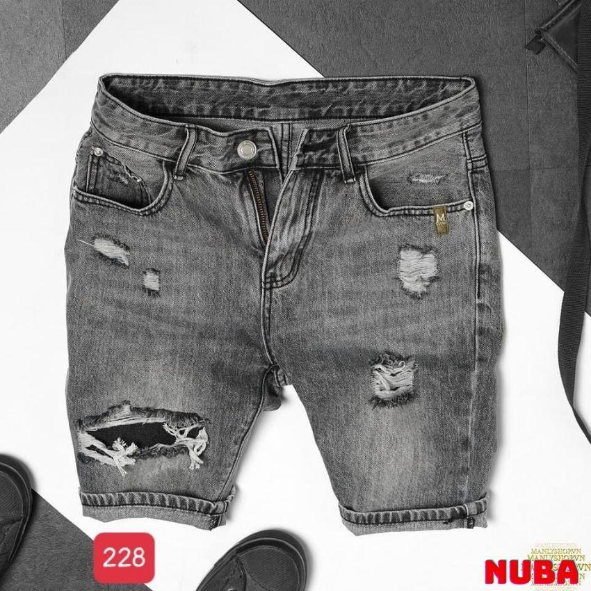 Quần short jean nam chất bò,cá tính tre trung năng động,nuba 228 tcs