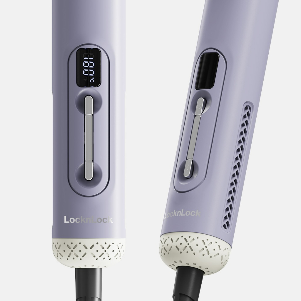 Lược Điện Tạo Kiểu Tóc Ion Âm LocknLock Hair Styling Brush ENA223PUP 43W, Hàng Chính Hãng - JoyMall
