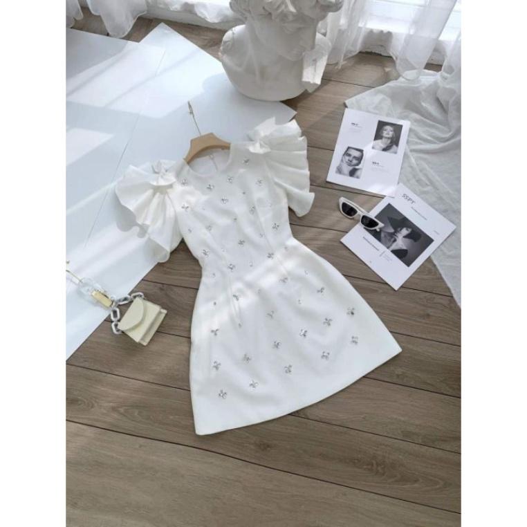 Đầm dự tiệc đính hoa đá siêu xinh Chou Dress ivy.fashion đi biển dự tiệc dạo phố bigsize gợi cảm sexy