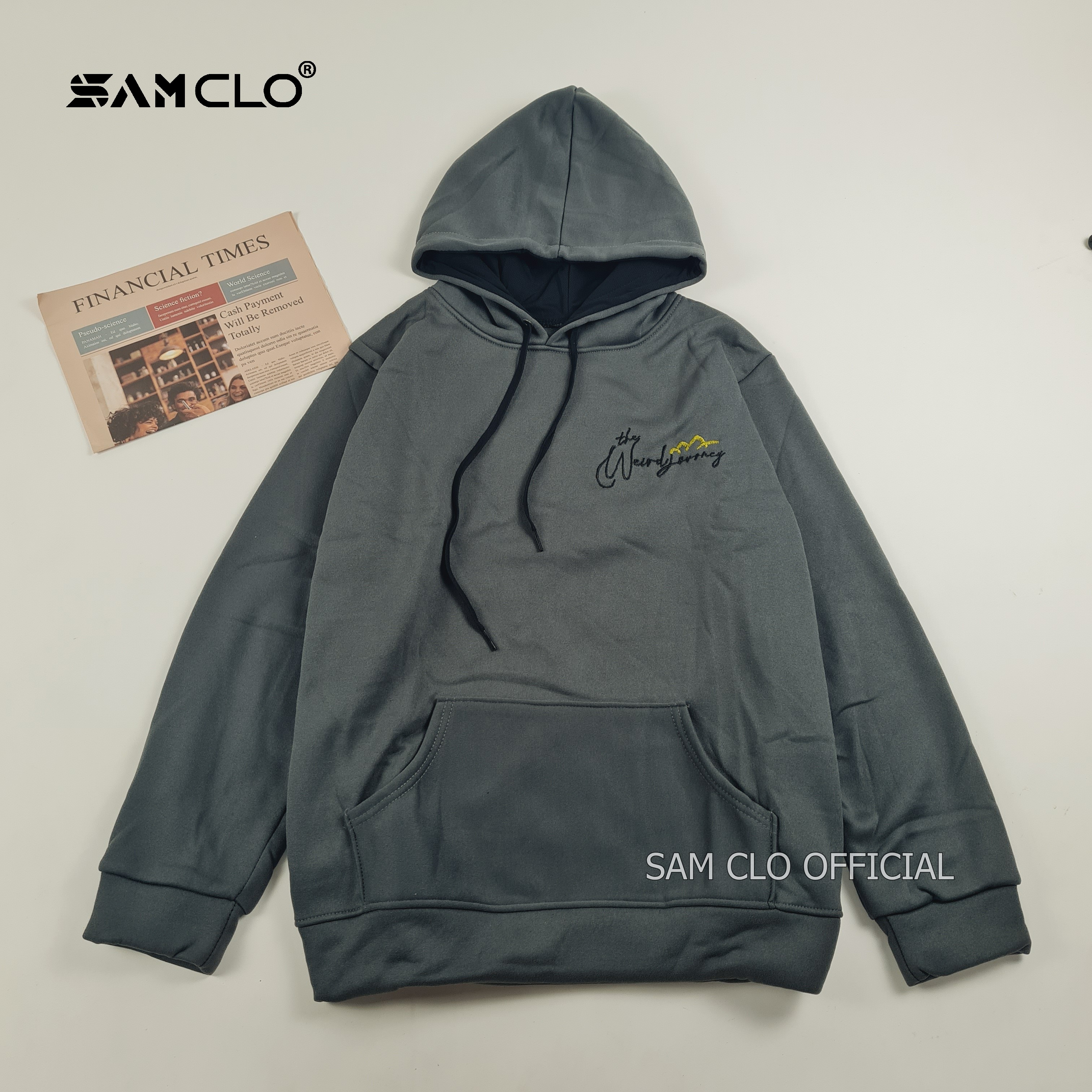 Áo khoác nỉ SAM CLO nam nữ hoodie chui có mũ tay dài thu đông freesize dáng unisex thêu CẮM TRẠI THE WEWD FOVVREY