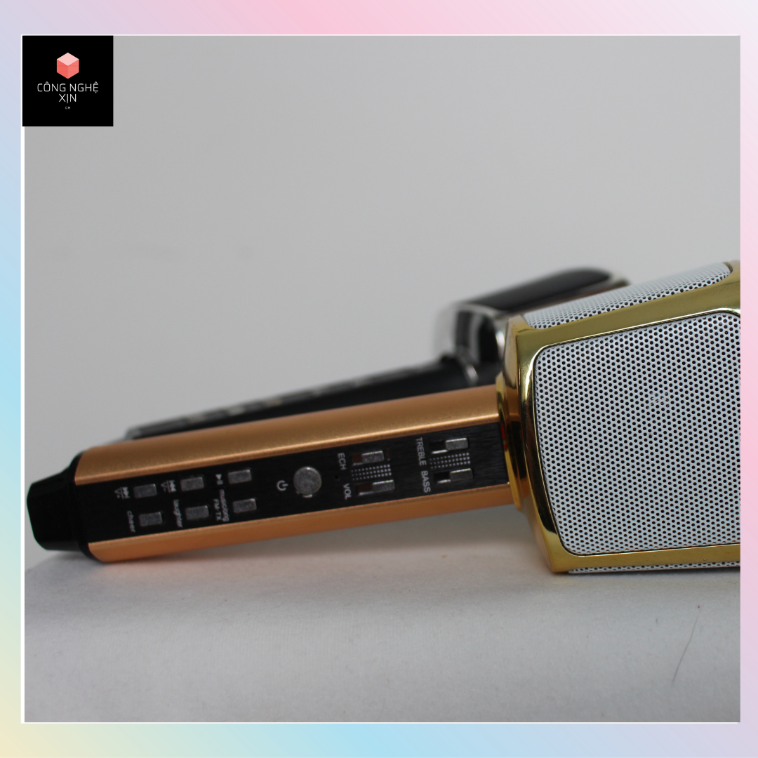 Micro karaoke bluetooth SD17 bass hay âm chuẩn - hàng nhập khẩu