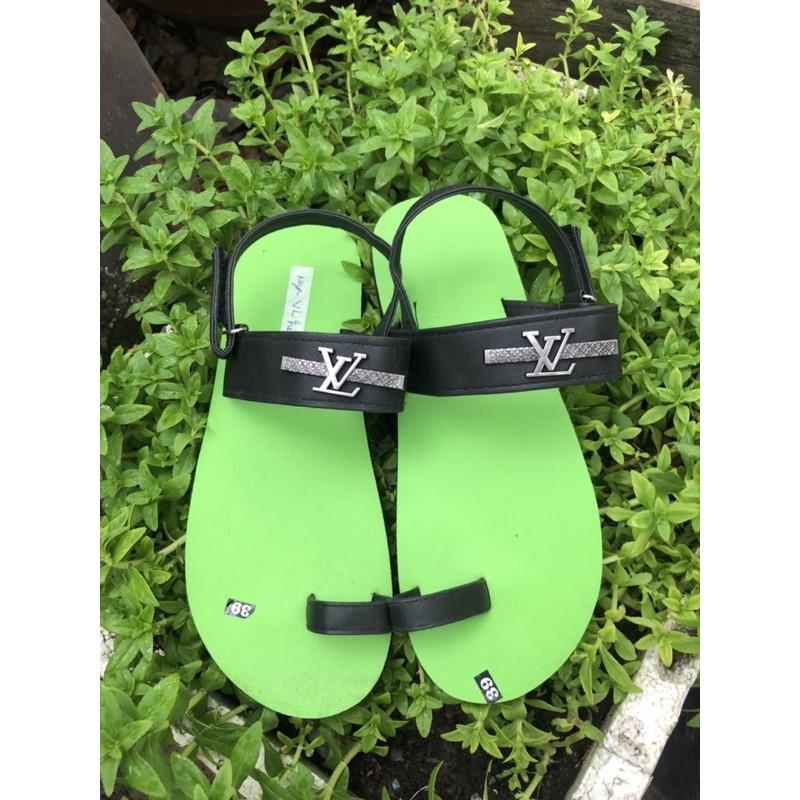 Sandal dongnai dép quai hậu nữ ( đế xanh chuối quai hậu đen ) size từ 35 nữ đến 41 nữ