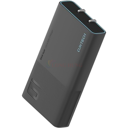 Combo cốc sạc Cuktech 2Type-C 65W + Cáp USB Type-C to Type-C PD 1.5m AD652S - Hàng chính hãng