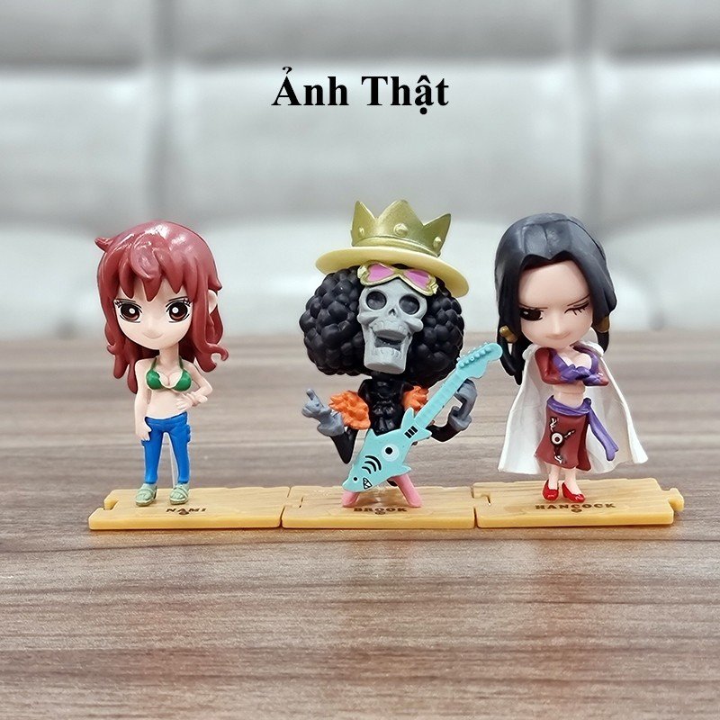 Mô Hình OnePiece Băng Hải Tặc Mũ Rơm. Combo Bộ 10 Nhân Vật. Mô hình Anime