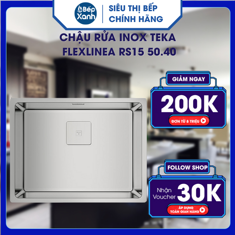Chậu rửa Inox Teka FLEXLINEA RS15 50.40 - Hàng chính hãng